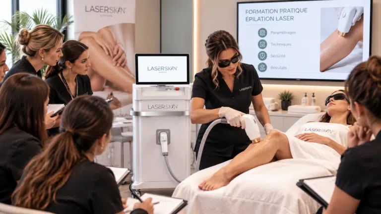 Formation en présentiel à l’épilation laser au show-room Eden Skin
